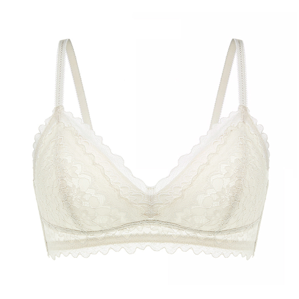 French lace triangle bra