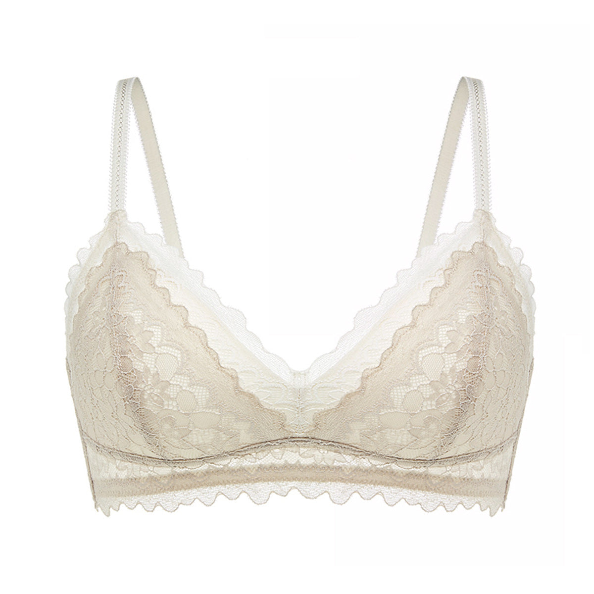 French lace triangle bra