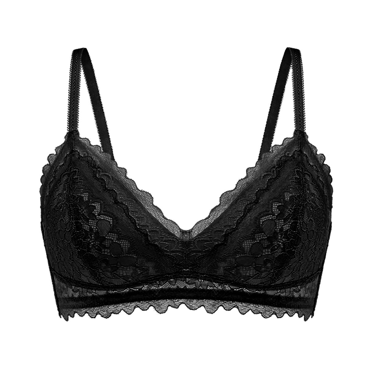 French lace triangle bra