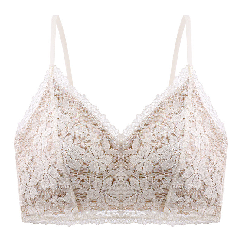 Triangle cup strappy back bra
