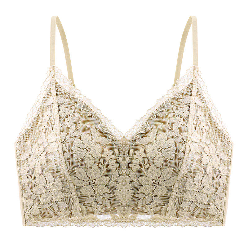 Triangle cup strappy back bra
