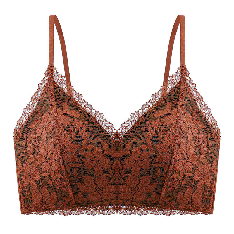 Triangle cup strappy back bra