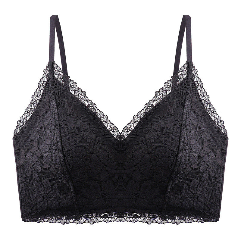 Triangle cup strappy back bra