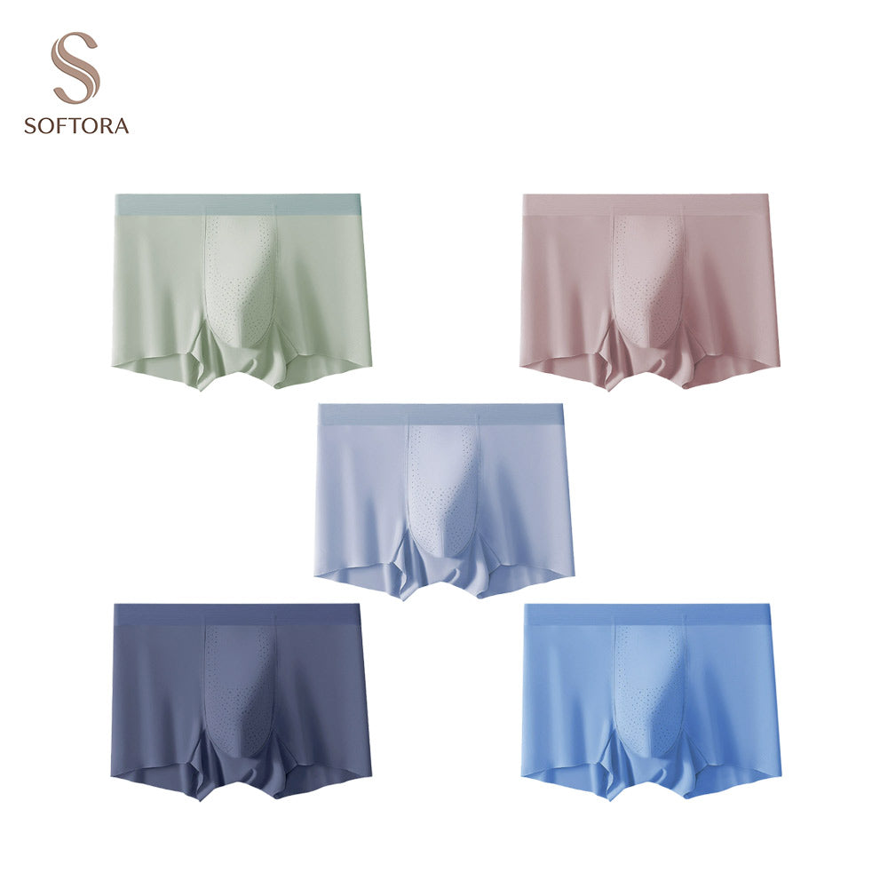 Mesh Ice Silk Mulberry Silk Underwear
