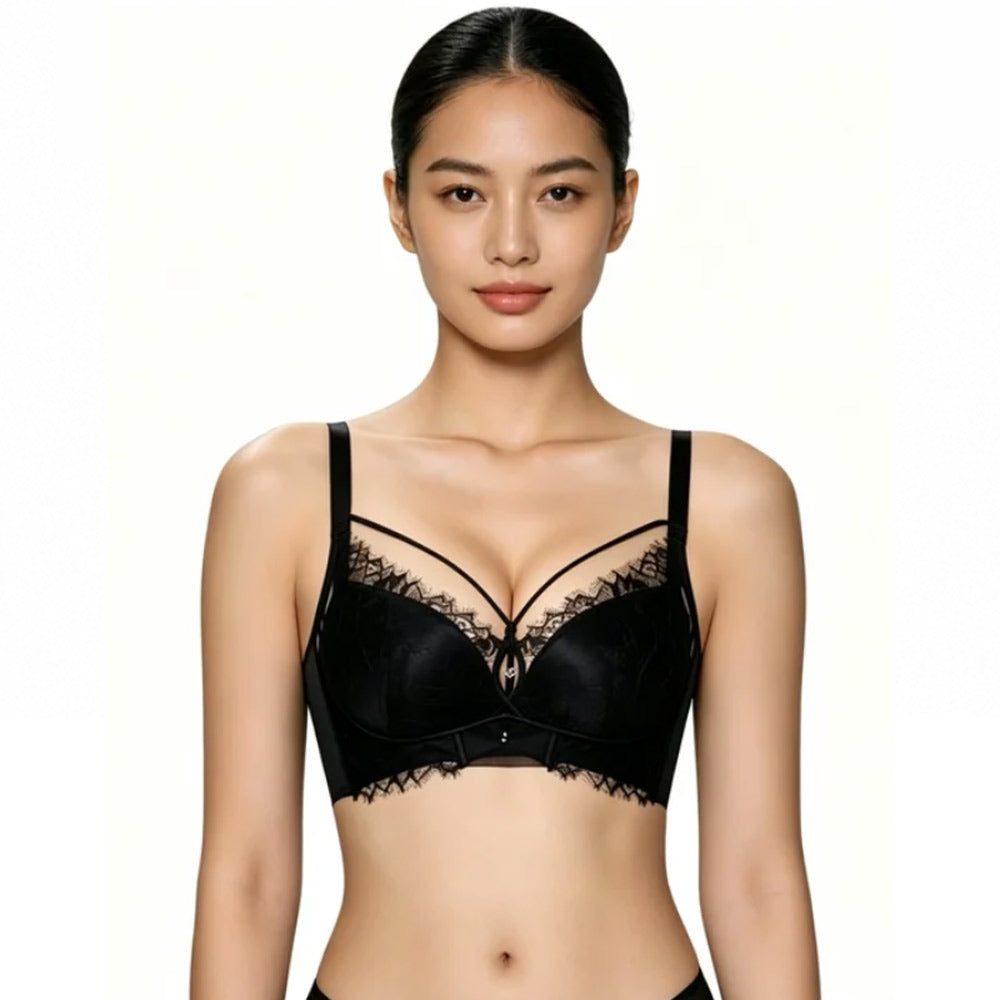 Small Bust Gathering Push-Up Bra