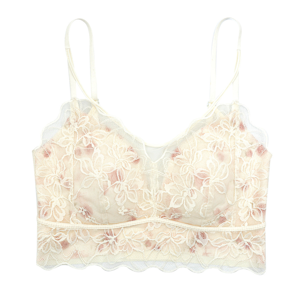 Small Chest Gathered Beautiful Back Seamless Bra