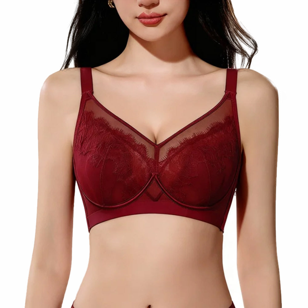 Crystal Cup Soft Underwire Lace Bra