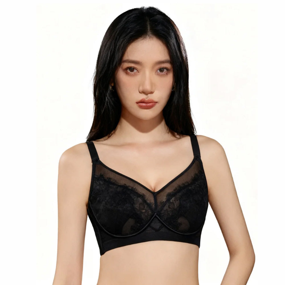 Crystal Cup Soft Underwire Lace Bra