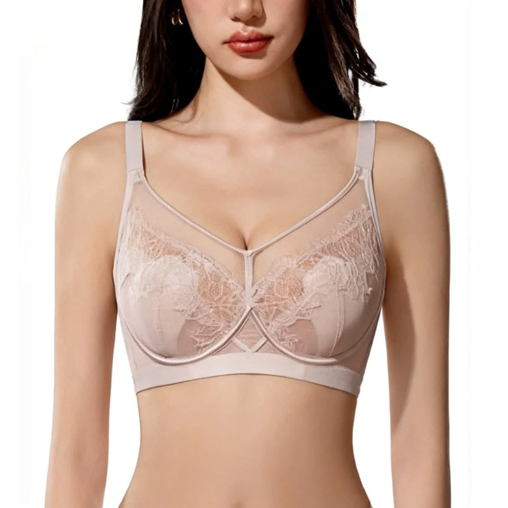 Crystal Cup Soft Underwire Lace Bra