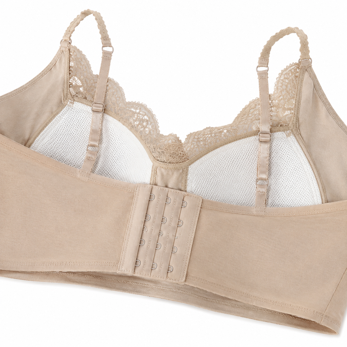 Lace Boning Fixed Cup Bra